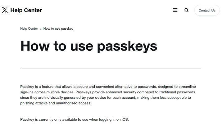 万秀苹果维修店铺分享iOS用户如何通过通行密钥(Passkey)登录 